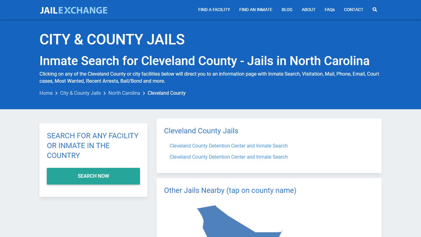 Inmate Search for Cleveland County | Jails in North Carolina